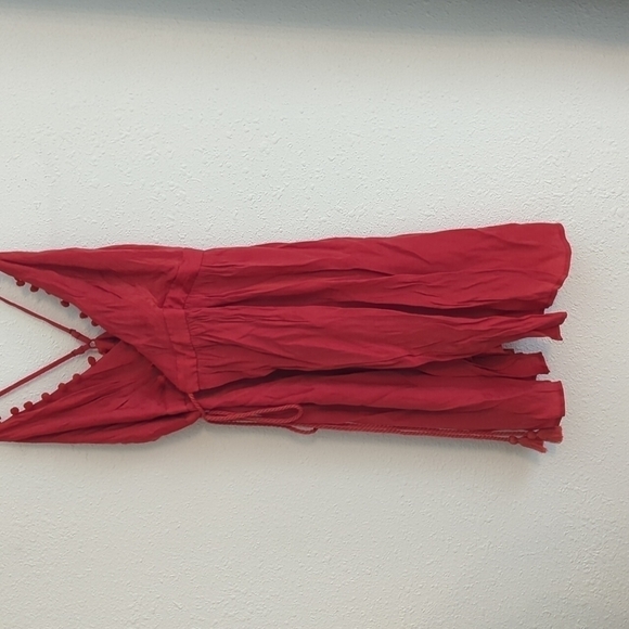 The Jetset Diaries Leone Mini Wrap Dress Red  Medium JCD Slip Dress Vday - Picture 4 of 16